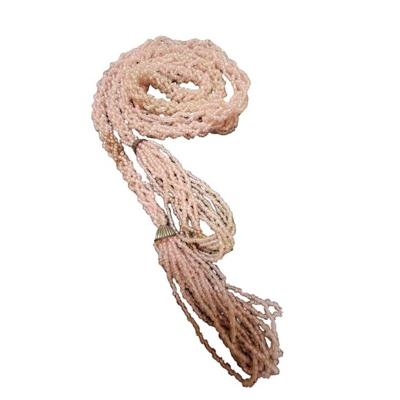 Art Deco Flapper Braided Lavalier Necklace (A4730) - Picture 3 of 4